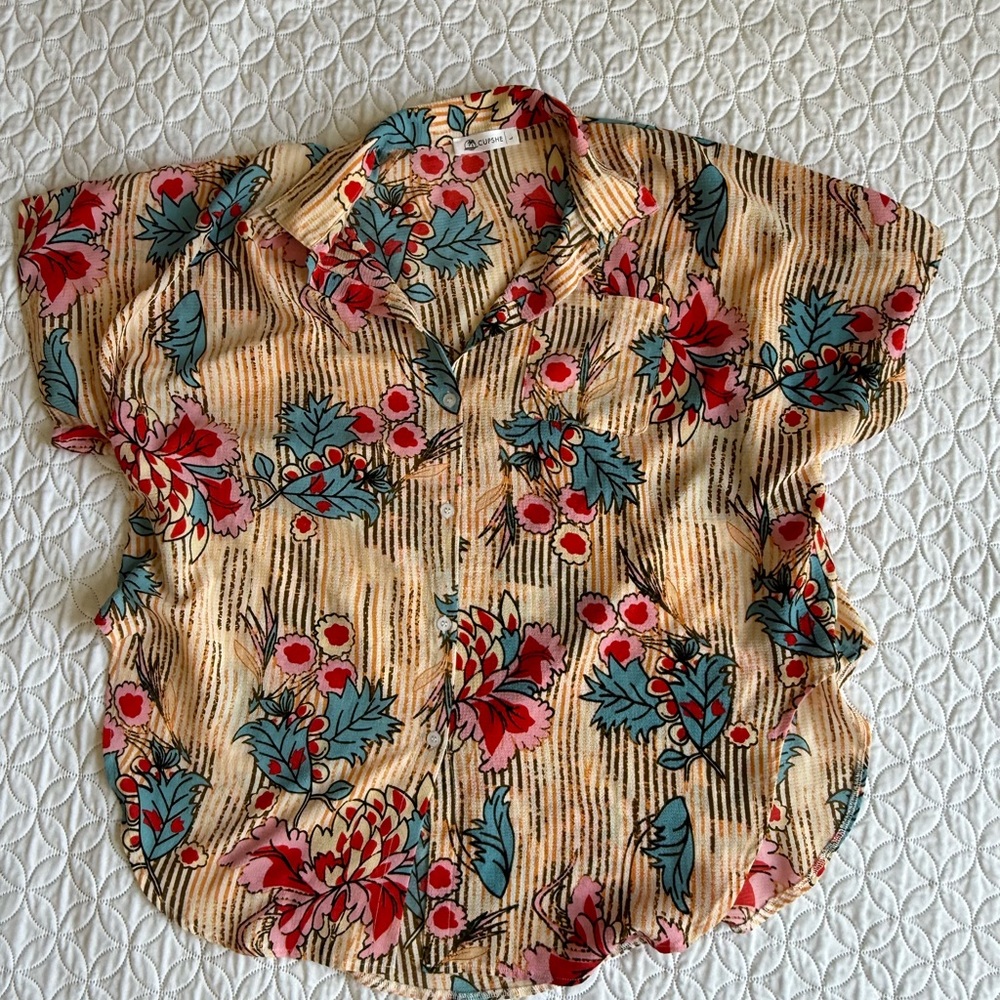Floral beach cover up